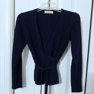 Cashmere wrap sweater top